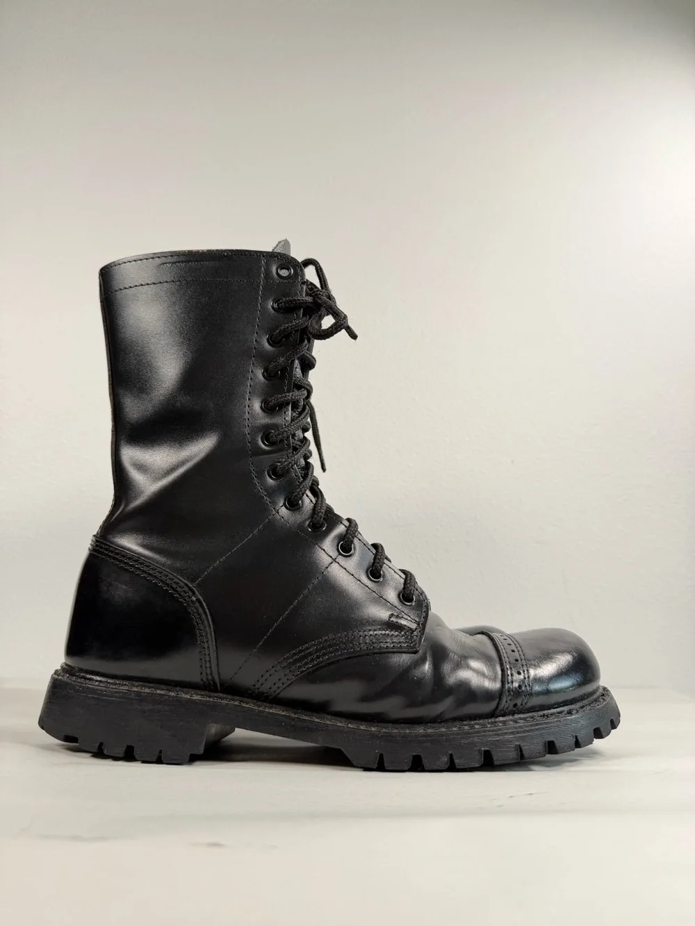 Corcoran Men’s Jump Boots Size 9 M Side Zip Black Leather #985 Made in USA